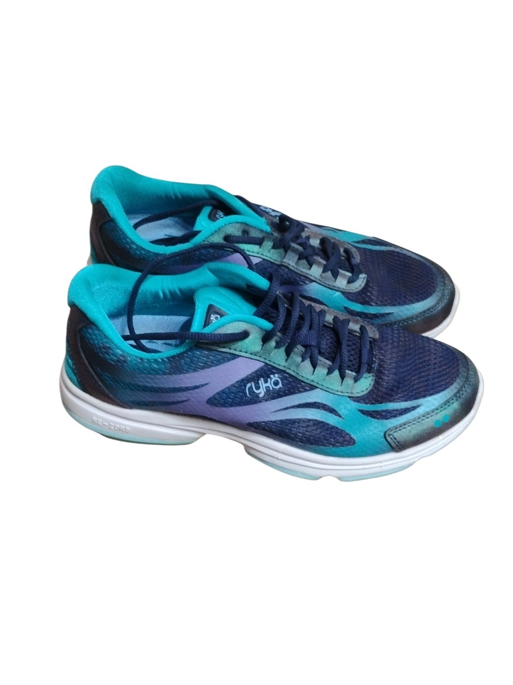 Ryka Devotion Teal & Navy Women's Walking Shoes Size 8 With box